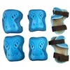 Conjunto de equipamentos de proteção para patins infantis ajustáveis com joelheiras, cotoveleiras, protetores de pulso para meninas e meninos, duráveis 240227