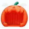 wholesale 3 m special design shelter halloween decoration inflatable pumpkin dome half igloo booth festival party cover with blower