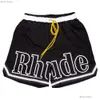 Nieuwe Rhude Shorts 50 kleuren Hoge kwaliteit Heren Dames Ontwerpers Zomermode Sneldrogend Streetwear Mode Strand Sportkleding Heren kort Kort Designer Rhude Short 487