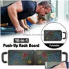 Aksesuarlar 16in1 Push Up Board Rafı ile Fitness Pushup Vücut Binası Salonu Egzersiz Araçları Standları4590111 Damla Teslimat Spor Dhpiu