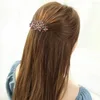 Klipy do włosów prezent rhinestone nagłówek kwiatowy klip kobiet wiosna koreańska duża