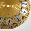 Relojes de pared Apariencia Dial Reloj facial Diámetro exterior Mm Aluminio Números transparentes Proyectos de cuarzo DIY Oro