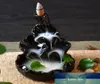 Cônes d'encens à reflux de balle de fumée créative ou ornement Tiantan en céramique brûleur d'encens en bois de santal encensoirs en céramique de glaçage noir 5801721