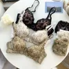Sutiãs conjuntos femininos sexy conjunto de sutiã flor roupa interior senhoras algodão moda push up sutiã lingerie feminina