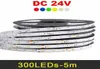 24V LED Strip 5050 2835 5630 5m 300leds IP65 IP20 Flexível LED Light Strips RGB Branco Quente Vermelho Azul Green2972492