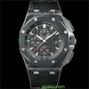 Бренд часов Audemar Pigue Epic Royal Oak Series Forceed Carbon Ceramic Автоматическая механическая мужчина Watch 26400AU OO A002CA.01 HB Y3C0