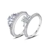 Aaa Zircon Crown Ring S925 Prata esterlina Branda de zircão brilhante Ring Ring European e American Hot Popular Women High End Ring Ring Jewelry Jewelis