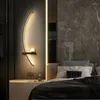 Vägglampor modern led lampa enkel kreativ dekorativ sovrum sovrum vardagsrum bak badrum spegel belysning