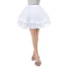 Spódnice kobiety dwuwarstwowa wstążka Tiul splatanie mini spódnica Balet Krótka Pettispódniczka karnawałowa impreza taniec performmance kostium
