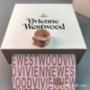 Saturn Viviane Jewlery Designer Biżuteria dla kobiet Viviennr Westwood Anillos The Western Cespress Dowagers Diamond Belt Ring Sier Rose Gold Tri Color