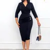 Freizeitkleider Damen Urban Style Kleid Eng anliegender professioneller Büro-Bleistiftrock 2024 Neuester einfarbiger Anzug Medienlänge