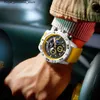 Andere Uhren ONOLA Neue Mode Lässig Herren Multifunktions Fluoreszierendes Band Wasserdicht Quarz Militär Herrenuhr Hohe Qualität Q240301