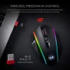 Möss REDRAGON M686 Trådlös spelmus, 16000 DPI Wired/Wireless Gamer Mouse med professionell sensor, 45 timmars hållbar Power Capaci