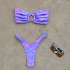 Mulheres de banho micro bikini push up mulheres maiôs 2024 sexy feminino conjunto brasileiro tanga biquini fatos de banho impressão beachwear
