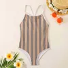 Costumi da bagno per bambini Ragazze Costumi interi firmati Costumi da bagno per bambini Bikini Abbigliamento estivo di lusso Lettera stampata Spiaggia Piscina Sport Costumi da bagno Abbigliamento per bambini