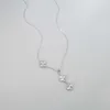 Дизайнерское ожерелье Van cl-ap корейской версии из стерлингового серебра 925 пробы с четырьмя листочками клевера, легкая роскошная нишевая лазерная цепочка на ключицу, элегантные и модные женские украшения