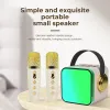 Haut-parleurs Machine de karaoké pour enfants adultes avec mini microphone haut-parleur Bluetooth portable avec micro sans fil pour fête d'anniversaire à la maison