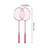 Badminton Set For Adults Professional Racket Light Weight Rackets With High Elastic Buffer Handle Gift Family 240223