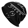 Boinas Argentina Leyenda del fútbol Maradona Bonnet Beanie Sombrero de punto Hombres Mujeres Cool Unisex Adulto Cálido Invierno Skullies Gorros Cap