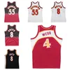 Costurado Basquete Jerseys # 8 Steve Smith 55 Mutombo 4 Webb 1986-87 96-97 Malha Hardwoods Classics Retro Jersey Homens Mulheres Juventude S-6XL