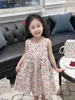 Robes de fille de mode Robe princesse petite jupe de bébé imprimé floral 90-150 cm pour enfants de créateurs sling enfant robe 24feb20