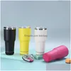 Tumblers 30oz مكبر صوت متكلم مع أغطية STS مزدوجة الجدران فنجان القهوة المصنوعة من الفولاذ المقاوم للصدأ