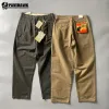 Pantaloni Pantaloni di cotone da uomo Solid Harajuku Pantaloni dritti affusolati Cargo Retro Casual Street Casual American Retro Tuta Pantaloni Gatto nero