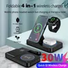 30W 4 i 1 trådlös laddningsinduktionsladdningsstativ för iPhone 13 12 AirPods Apple Watch 7 för Samsung Galaxy Watch 3 4 Charge ST7441552