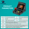 Players POWKIDDY A7 3 "32Bit Mini Arcade Game Handset Console BuiltIn 520 Games Supports Two Online Games Children's Gift