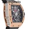 RicharsMill horloge Top Clone Zwitsers mechanisch uurwerk Herenhorloge 011 Felipe Massa tijdcode roségoud