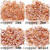 Läppstift Big Bag Gold/Copper/Sier Round Flatback Iron On Aluminium Nail Art Metallic Studs Stickers Legering Naglar Tools Diy Decoration