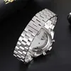 Outros relógios PLADEN 2023 Novo para homens marca de luxo aço inoxidável quartzo pulso moda data automática velocidade cronógrafo homem relógio q240301