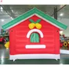 Free Door Ship Outdoor Activities 5x4x3.5mH (16.5x13.2x11.5ft) Christmas inflatable Santa Grotto house tent Xmas decorations