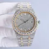 41mm Moissanites Watch Womens Automatic Mechanical Watch 316L الصلب الياقوت للسيدات Wristwatch Montre de Luxe