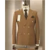 Suits Classic 4 Gold Buttons Man Blazer Trousers DoubleBreasted Peaked Lapel Men'S Suit Coat Wedding Clothing 2 Pcs Jacket Pants