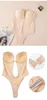 2024 Cross border European and American hot selling fashion sexy tight fitting seamless bottom invisible underwear gathers backless chest support corset for women