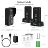 Control Wuloo Wireless Doorbells Intercom System 1/2 Long Mile Range Adjust Volume Rechargeable Doorbell Receiver Waterproof Ring