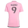 Mess1 Suarez Soccer Jersey 2024 Beckham Sergio Jordi Alba Football Shirt Kids Kit Martinez Yedlin Jersey 24 25