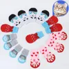 Vêtements pour chiens Chaussettes pour animaux de compagnie Antidérapant Tricoté Chiot mignon Noël Hiver Chaud Teddy Laine Petit