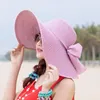 Sombreros de ala ancha Verano Protección solar Playa Sombrero de paja Mujer Versátil Mujer Moda Grande Sombrero Playa 83