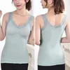 Camisoles Tanki Kobiety Tank Top Koronki Koronkie w szyku V Winted na jesienne zima Slim Fit Warm Camisole Undershirt z seksownym projektem bez rękawów