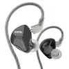 Écouteurs CCA FLA Metal Wired Headset in Ear Monitor HiFi Bass Earbuds Earphone Sport Game Music DJ Écouteur dynamique avec microphone