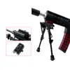 Tactical Swivel Tilting Bipod 9-12 inch Height Adjustable Foldable Bipod Shockproof with QD Mount and Picatinny Rail Adapter Rifle Gun Stand Full Aluminum Alloy