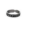 Cluster Rings NY Male Trend Thai Silver Retro Personality Open Mouth Food Chain Self-discipline Ring Single