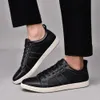 Hold Do Casual Leather Sneakers Slip on Tennis Walking Skateboarding Shoes for Men Daily Comfort Fashion Shoe