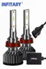 Infitary Ampoules de phare LED H11 Kits de conversion Phare automatique à faisceau unique Phare de voiture 72W 6500K 8000LM Blanc super brillant ZES C1988383