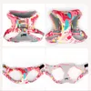 Dog Collars Leash Harness Set Thickened Mesh Liner Handle High Tenacity Soft Sublimation Pet For Hiking Running Small Large Dogs