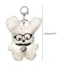 Porte-clés chiens doux porte-clés lunettes chiot porte-clés pour femmes mode pendentif animal