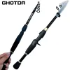 Hastes Ghotda Casting/ Spinning Fishing Haste e Reel Combo Conjunto de água doce Haste de pesca de água forte Baitcasting Baitcasting