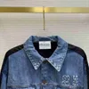 Kvinnorjackor Designer Jackets High Street Croped Short Jean Coat Fashion Jackets Puff Sleeve Slim Ripped Denim 240301